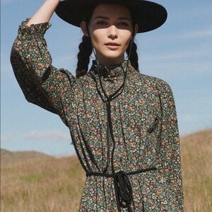 THE GREAT. The Venetian Dress in Garden Floral. Size 1. 🌸🌼🌿